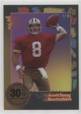 2021 Wild Card Nationals - 30th Anniversary Black - Gold #30TH-30 - Steve Young /10