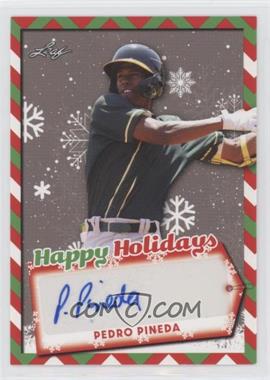 2022 Leaf Holiday Packs - Happy Holidays Autographs #HH-PP1 - Pedro Pineda
