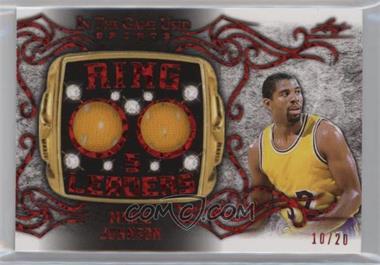 2022 Leaf In The Game Used Sports - Ring Leaders - Red Pattern #RL-20 - Magic Johnson /20