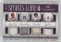 Johnny Bench, Thurman Munson, Carlton Fisk, Gary Carter #/12