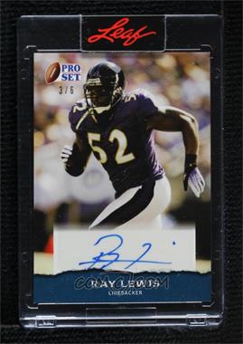 2022 Leaf Pro Set Sports - Base Autographs - Navy Blue #PSA-RL1 - Ray Lewis /6 [Uncirculated]