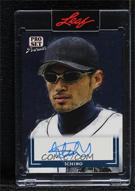 2022 Leaf Pro Set Sports - Portraits Autographs - Navy Blue #PSP-I1 - Ichiro /6 [Uncirculated]