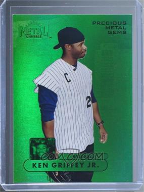 2022 Skybox Metal Universe Champions - 1997-98 Retro Metal Universe Championship - Green Precious Metal Gems #RMUC-20 - Ken Griffey Jr. /10