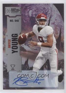 2022 Skybox Metal Universe Champions - [Base] - Autographs #040 - Bryce Young