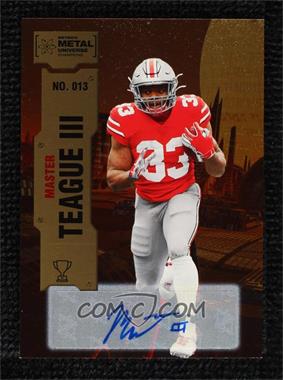 2022 Skybox Metal Universe Champions - [Base] - Gold Autographs #013 - Master Teague /25