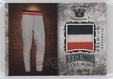 2022 Sportkings Volume 3 - Legends Game Worn Materials - Black #LSM-55 - Al Kaline