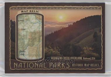 2022 Upper Deck Goodwin Champions - National Parks Map Relics #NP-111 - Redwood - Redwood Creek Overlook /68