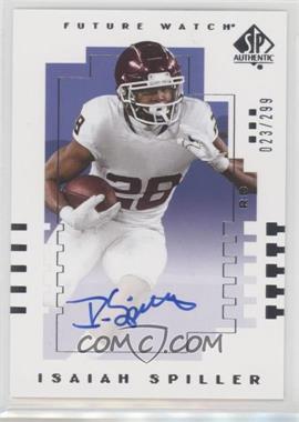 2022 Upper Deck Goodwin Champions - SP Authentic 2000 Future Watch Auto #00T-SP - Isaiah Spiller /299