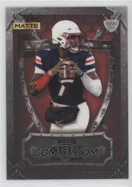 2022 Wild Card MATTE National Convention - Weekend Warriors Football - Red - Silver Frame / Red Shield #WWN-21 - Malik Willis /2