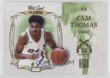 2022 Wild Card Matte SP Exclusive - Smoking Guns Basketball - White/Green #SGN-6 - Cam Thomas /8