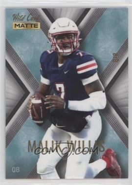 2022 Wild Card Matte SP Exclusive - X-Plode Football - White/Teal #MXPN-21 - Malik Willis /8