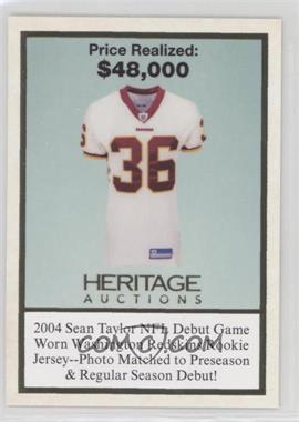 2023 Heritage Auctions Advertisement Cards - [Base] #79 - Sean Taylor 2004 Game Worn Jersey