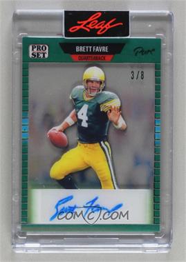 2023 Leaf Pro Set Pure - 1989 Autographs - Green Spectrum #89-BF1 - Brett Favre /8 [Uncirculated]