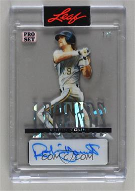 2023 Leaf Pro Set Pure - Legends Autographs - Silver Pattern #L-RY1 - Robin Yount /6 [Uncirculated]
