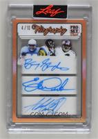 Barry Sanders, Eric Dickerson, Adrian Peterson [Uncirculated] #4/10