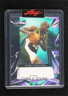 2023 Leaf Vibrance - [Base] - Pre-Production Proof Purple Clear Unsigned #BA-GP1 - Gary Payton /1 [Uncirculated]