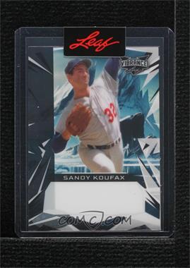 2023 Leaf Vibrance - [Base] - Pre-Production Proof White Clear Unsigned #BA-SK1 - Sandy Koufax /1 [Uncirculated]