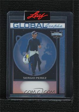 2023 Leaf Vibrance - Global Graphs - Pre-Production Proof Platinum Blue Prismatic Unsigned #GG-SP1 - Sergio Perez /1 [Uncirculated]