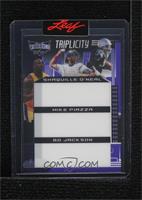 Shaquille O'Neal, Mike Piazza, Bo Jackson [Uncirculated] #/1