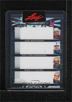 Joe Montana, Peyton Manning, Brett Favre, Jim Kelly [Uncirculated] #/1