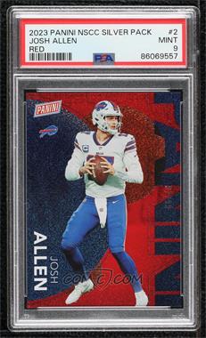 2023 Panini National Convention - [Base] - Red #2 - Josh Allen /99 [PSA 9 MINT]