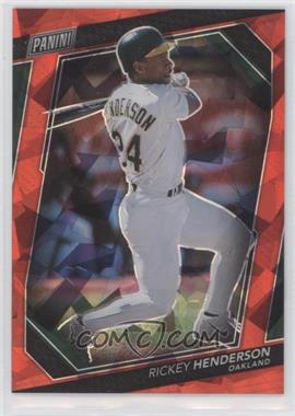 2023 Panini National Convention VIP Gold Pack - [Base] - Red Sparkle Prizm #48 - Rickey Henderson /199
