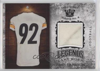 2023 Sportkings Volume 4 - Legends Game Worn Materials - Black #LSM-60 - James Harrison
