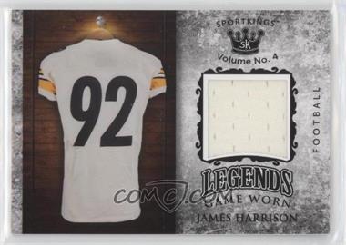 2023 Sportkings Volume 4 - Legends Game Worn Materials - Black #LSM-60 - James Harrison