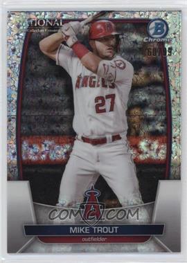 2023 Topps National Convention Wrapper Redemption - Bowman Chrome Baseball - Mini-Diamond Refractor #MLB-1 - Veterans and Rookies - Mike Trout /99