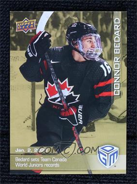 2023 Upper Deck All-Sports Game Dated Moments - [Base] - Gold #1 - (Jan. 2, 2023) - Connor Bedard Sets Team Canada World Juniors Records