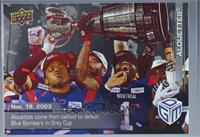 (Nov. 19, 2023) - Alouettes Come From Behind to Defeat Blue Bombers in Grey Cup