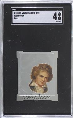 1880s Scrapbook Die-Cut Illustrations of Composers - [Base] - Small #LUVB - Ludwig Van Beethoven [SGC 4 VG/EX]