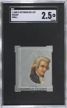 1880s Scrapbook Die-Cut Illustrations of Composers - [Base] - Small #WAMO - Wolfgang Mozart [SGC 2.5 GOOD+]