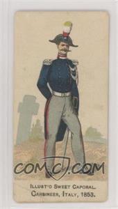 1887 Kinney Tobacco Sweet Caporal Military and Naval Uniforms - Tobacco N224 #_CAIT - Carbineer, Italy, 1853 [Good to VG‑EX]