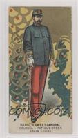 Colonel - Fatigue Dress, Spain 1886 [Good to VG‑EX]