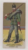 Foot Chasseur-Landwehr, Germany 1886 [Good to VG‑EX]