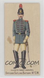 1887 Kinney Tobacco Sweet Caporal Military and Naval Uniforms - Tobacco N224 #_OGBN - Officer, Gatling Battery, N.Y.S.M.