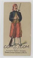 Private, Chicago Zouaves, Ill. Militia