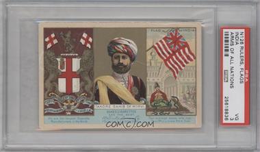 1888 Duke's Rulers, Flags and Coats of Arms - Tobacco N126 #_INDI - India [PSA 3 VG]