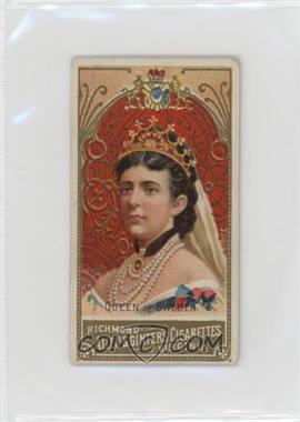 1889 Allen & Ginter World's Sovereigns - Tobacco N34 #_SWE - Queen of Sweden [Poor to Fair]
