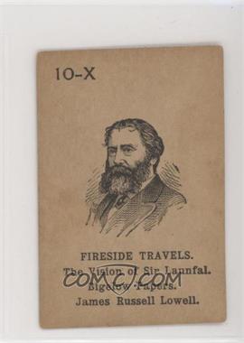 1890s Lion Coffee Famous Authors Game - [Base] #10-X - James Russell Lowell