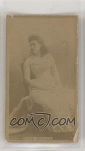 1890s Sweet Caporal Actors and Actresses - Tobacco N245 - Absolutely Pure Back #_MIBI - Miss Biggar [Poor to Fair]