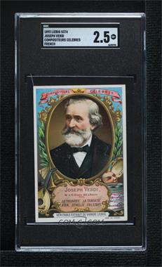 1893 Liebig Famous Composers - [Base] - French #_GIVE - Giuseppe Verdi [SGC 2.5 GOOD+]