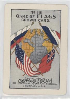 1896 Cincinnati Game of Flags - No. 1111 - 4 Flag Back #_CROWN.1 - Crown Card (Firside & Cincinnati) [Good to VG‑EX]