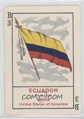 1896 Cincinnati Game of Flags - No. 1111 - 4 Flag Back #B3.2 - Ecuador