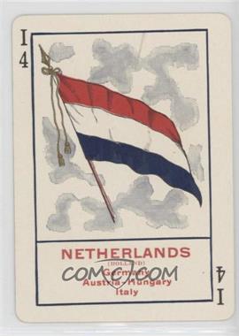 1896 Cincinnati Game of Flags - No. 1111 - 4 Flag Back #I4.4 - Netherlands [Good to VG‑EX]