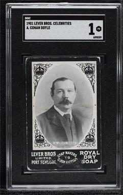 1900-05 Lever Brothers Celebrities Portraits - [Base] - Black Border #_ARCD - Arthur Conan Doyle [SGC 1 PR]