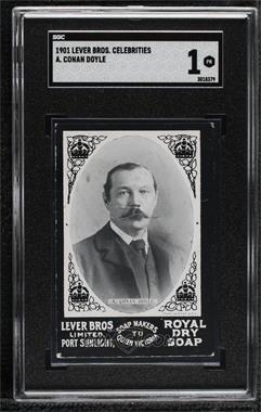 1900-05 Lever Brothers Celebrities Portraits - [Base] - Black Border #_ARCD - Arthur Conan Doyle [SGC 1 PR]