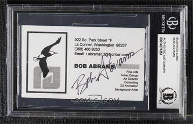 1900-Present Entertainment Authenticated Autographs - Business Cards #_BOAB - Bob Abrams [BAS BGS Authentic]