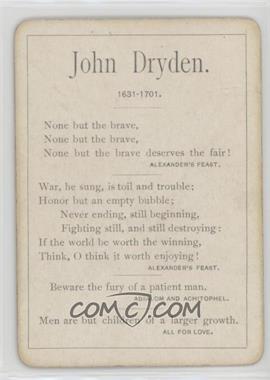 1900s-1930s Anonymous Poetry Game Cards - [Base] - Blue/Pink Playing Card Back #_JODR - John Dryden